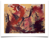 Apocalypse :: Oil & Vinyl on Canvas :: 36" x32" :: � 1,390