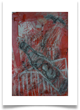 Baby in a Bottle :: Mixed Media on Paper (Mounted) :: 20" x 15" :: �345