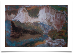 Burling Gap :: Pastel on  Paper (Framed) :: 22" x 18" :: � 315