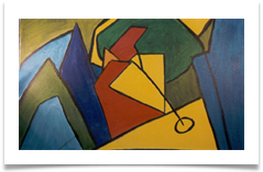 Climbing the Mountain :: Oil on Canvas :: 28" x 24" :: �695