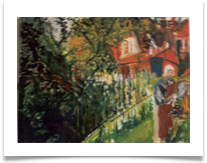Fred at the Easel :: Oil on  Canvas ::  30" x 38" :: � 1,085