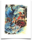 Ink Marble 1 :: On Paper :: 16" x 13" :: � 165