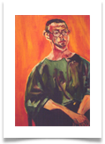 Man in Orange :: Oil on Board :: 28" x 24" :: � 865