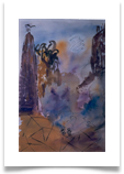Moonscape :: Watercolour & Ink on Paper (Framed) :: 28" x 20" :: � 515