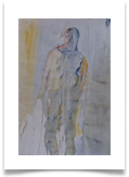 Mysterious Figure :: 24" x 20" :: Watercolour on Paper :: � 165