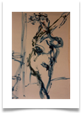 Nude Posing :: Oil on Paper :: 28"x22" :: � 340