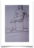Nude Woman Slade :: 28"x24" :: Chrcoal :: � 250