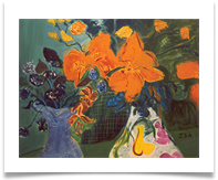 Orange Lilies :: Oil on Canvas :: 36" x 30" :: � 1,015