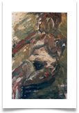 Seated Nude Oil Slade :: Oil on Paper :: 28"x22" :: � 515