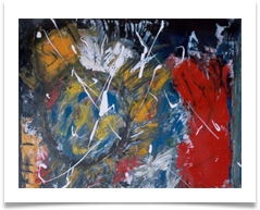 Tribute to Pollock :: Oil & Acrylic on Canvas :: 32" x 30" :: � 1,565
