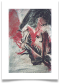 Two Faced Woman :: 15"x13" (Mounted) :: Chalk Pastel :: � 340