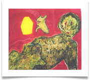 Two in One :: Oil on Canvas (Framed) :: 36" x 32" :: � 1,740