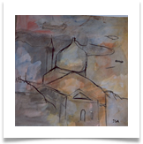Venice :: Watercolour/Ink on  Paper (Mounted) :: 20" x 20" :: � 220