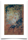 White Face in Yellow :: Oil on Paper :: 28" x 24" :; � 340